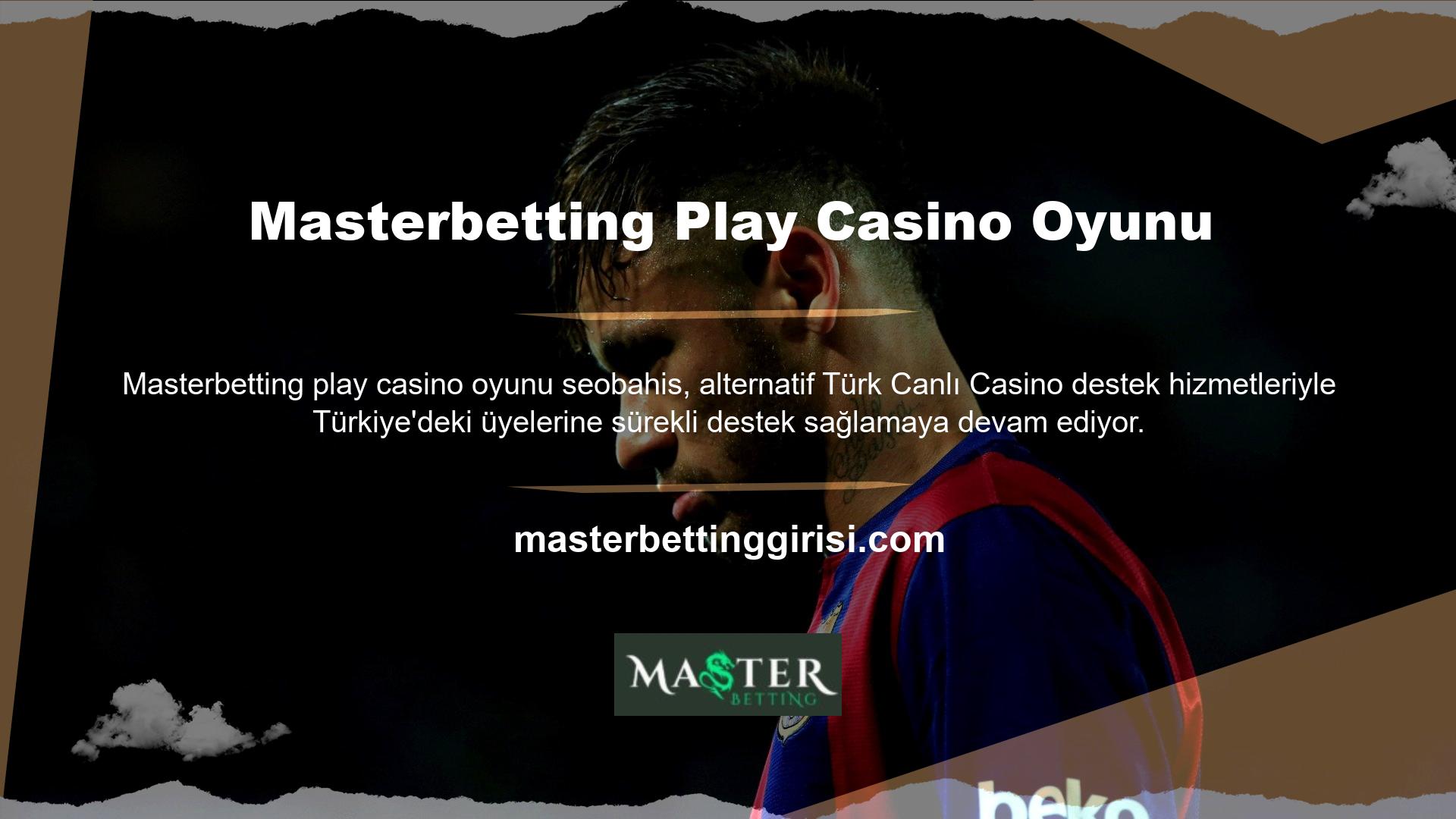 Masterbetting casino sitesi en iyi casino oyunlarını seçmenize yardımcı olmak için tüm destek hizmetlerini Türkçe olarak sunsa da üyelerimizin çeşitli sorunlarına çözüm bulmak neredeyse imkânsızdır